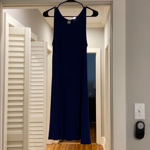 Cotton navy dress